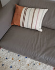 Geniune Leather and Wool Lumbar Pillow
