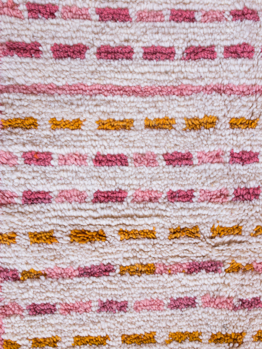 Colorful Pink Striped Shag Rug
