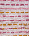 Colorful Pink Striped Shag Rug