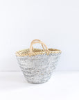 Silver Sequin Basket