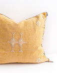 Mustard Cactus Silk Pillow