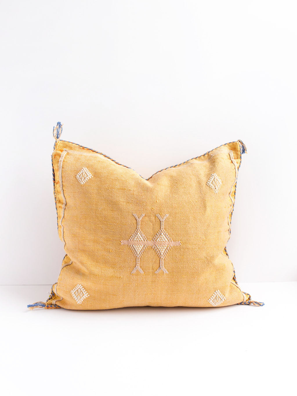 Mustard Cactus Silk Pillow – Loom & Field
