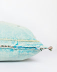 Turquoise Cactus Silk Pillow