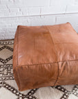 Special listing for Leather Ottoman in Tan