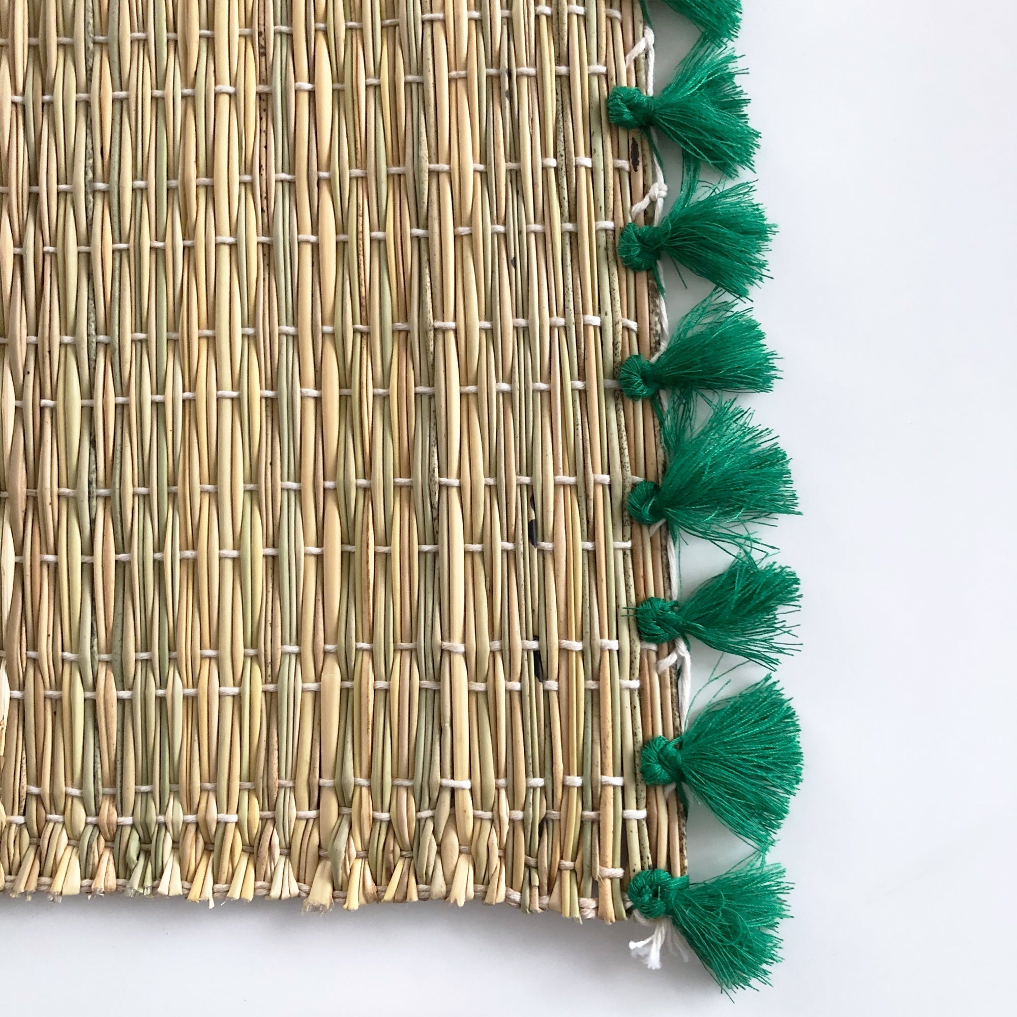 Second Sale: Tassel Rattan Placemats (Set of 2)
