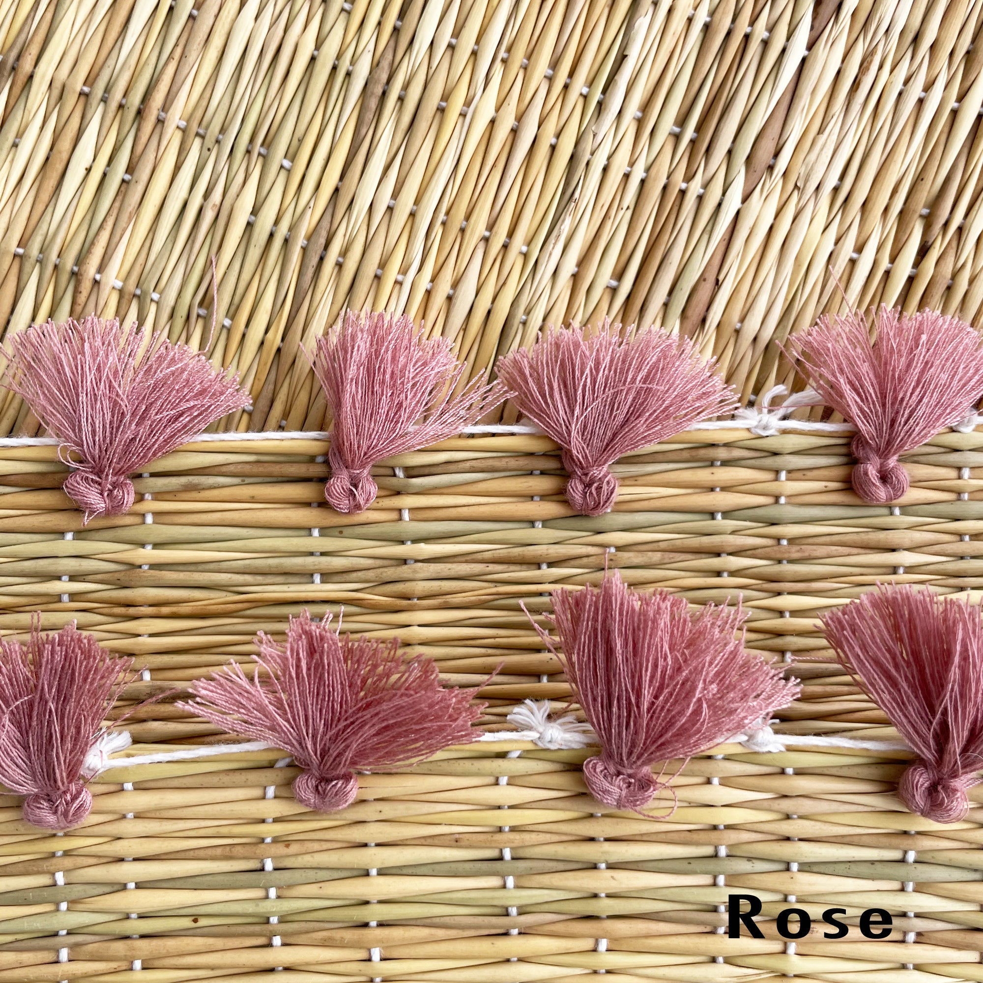 Tassel Rattan Placemat Set of 2