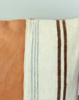 Geniune Leather and Wool Lumbar Pillow