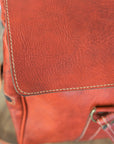 Handy leather duffle bag