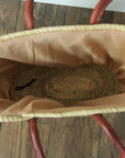 Large Sequin Straw Basket