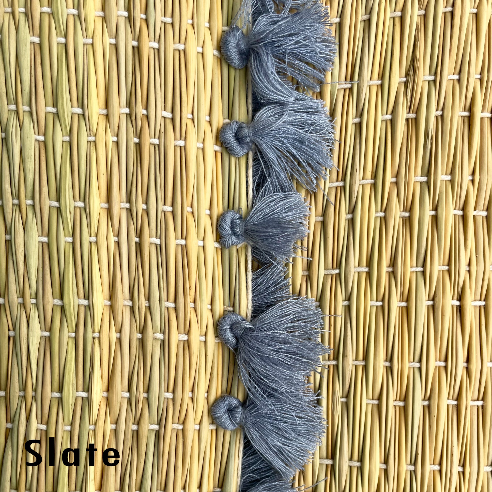 Tassel Rattan Placemat Set of 2