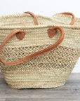 Wide Lace Straw Bag