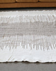 Handwoven Moroccan Kilim Rug: Brown & Cream Wool Carpet (160*240cm)