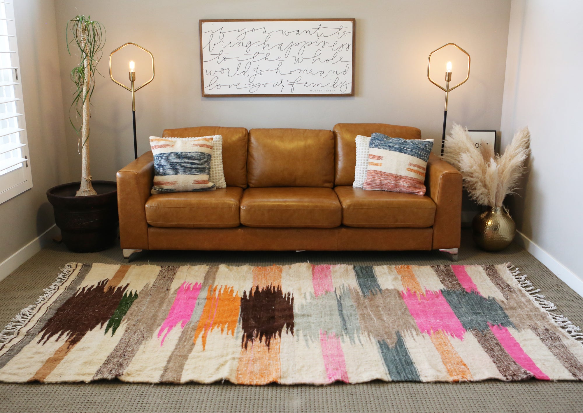 Colorful Kilim Rug, the EVANA