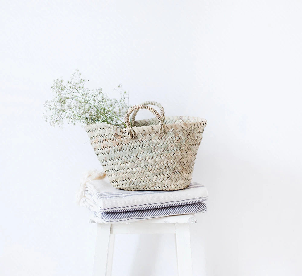 Mini Woven Natural Straw Basket