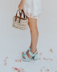 Small Square Straw Bag