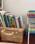 Straw Picnic Basket - Kid's Room Toy Storage Basket