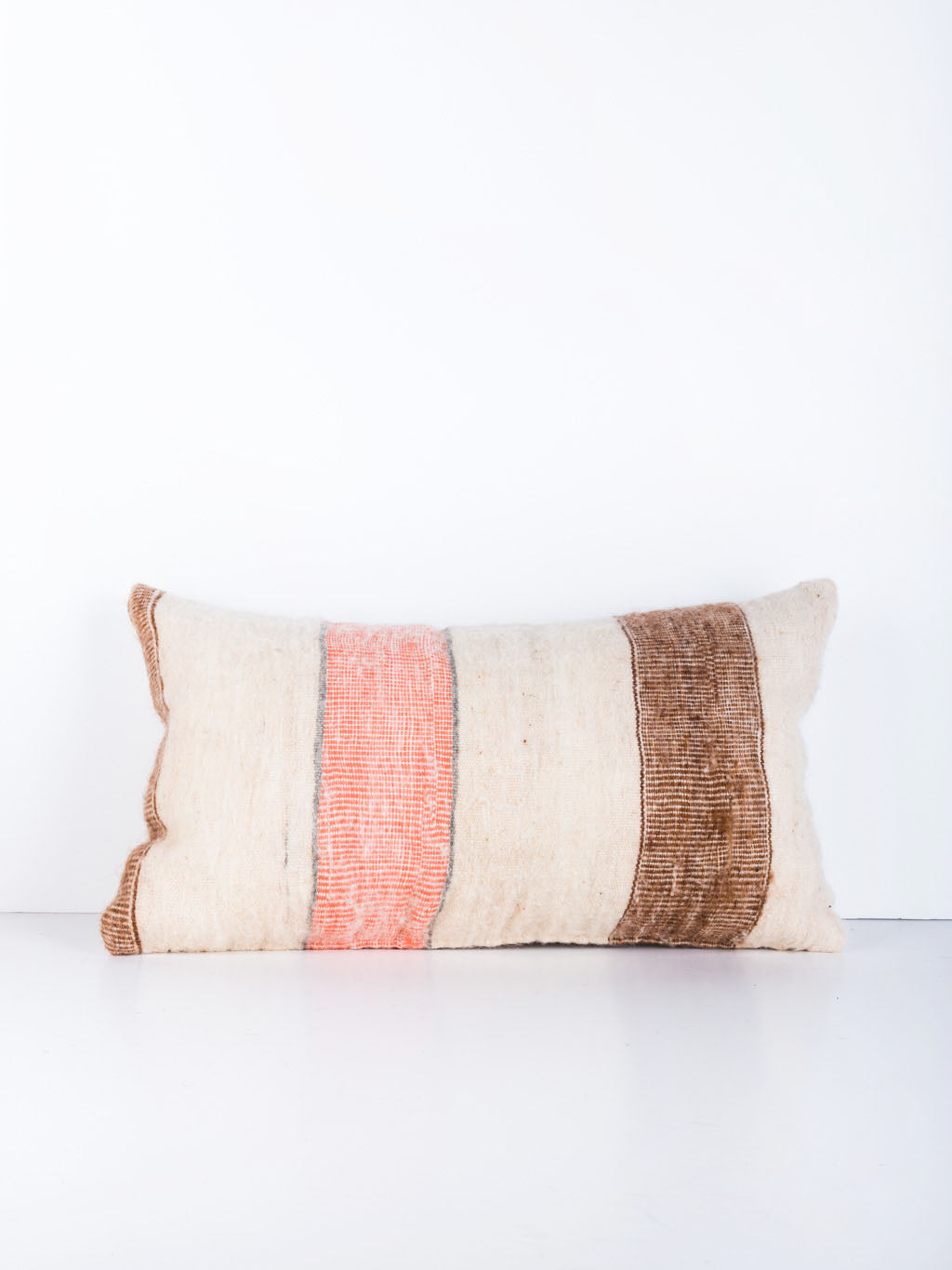 Pastel Striped Wool Pillow