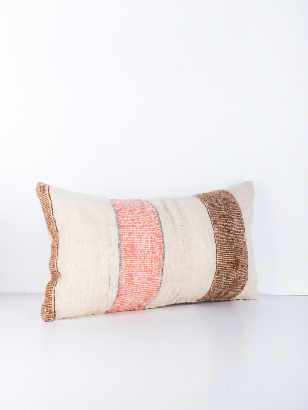Pastel Striped Wool Pillow