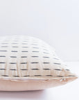 Cream White Dash Pillow