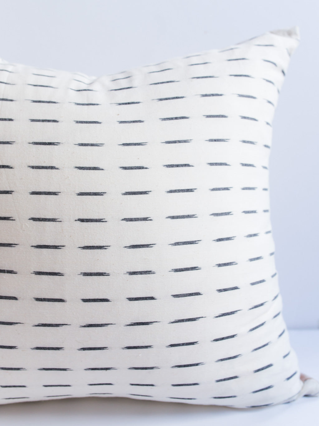 Cream White Dash Pillow