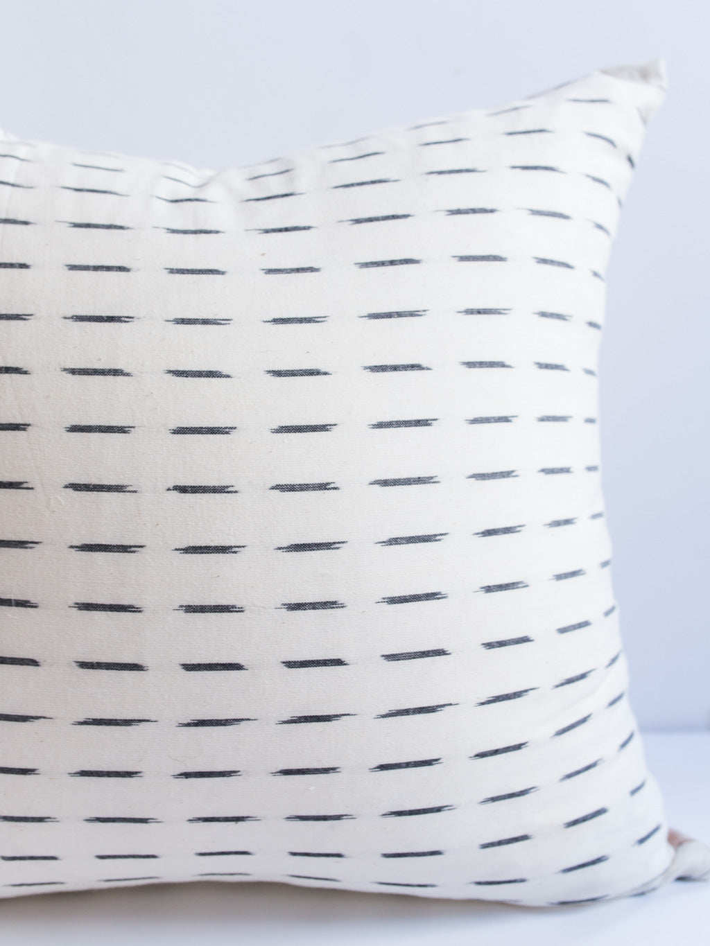 Cream White Dash Pillow