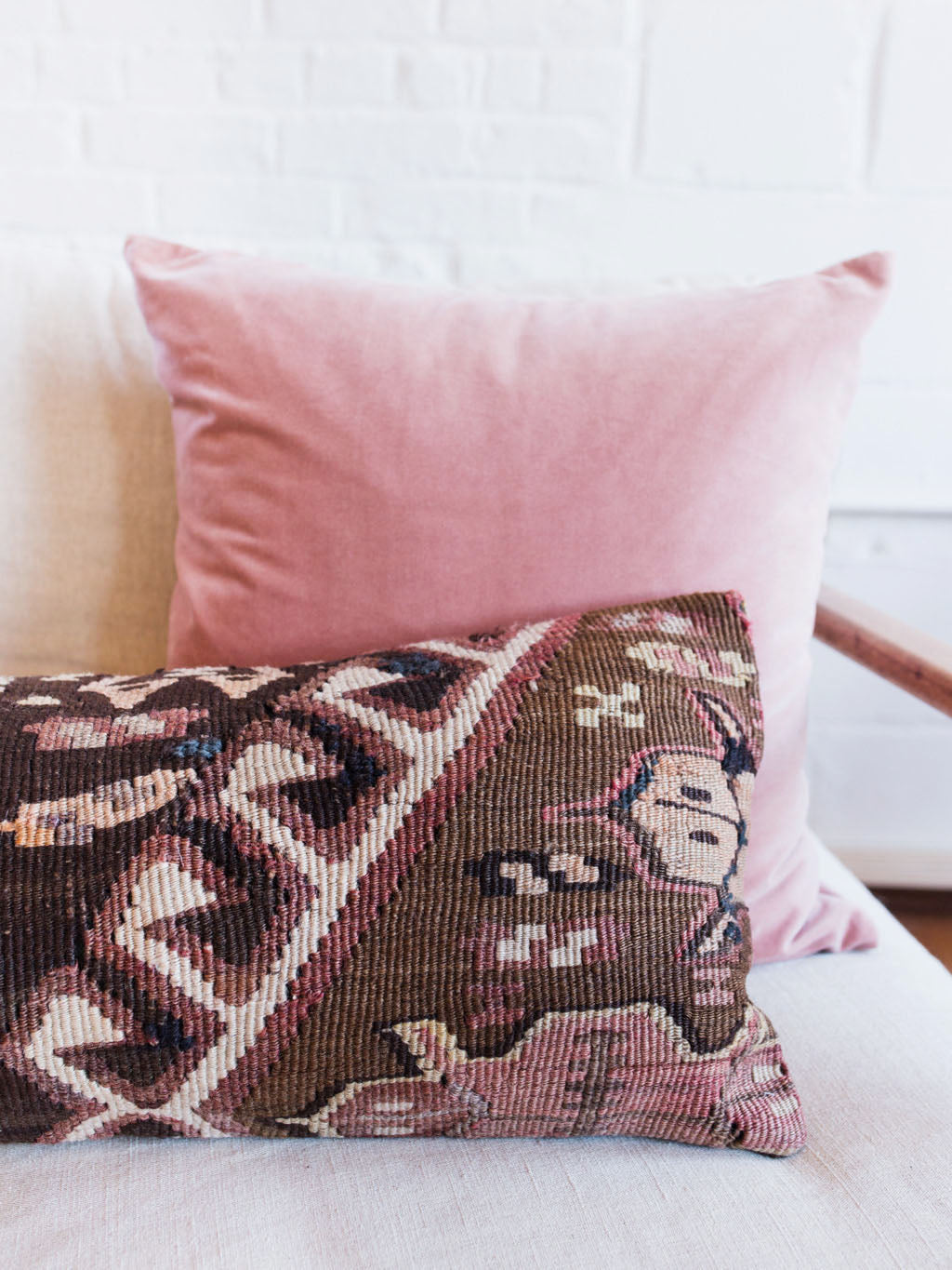 Vintage Lumbar Kilim Pillow