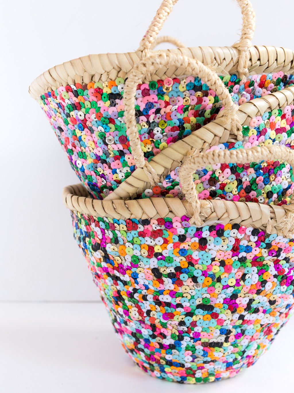 Mini Colorful Sequin Basket