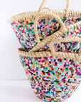 Mini Colorful Sequin Basket