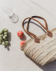 Lace Straw Bag