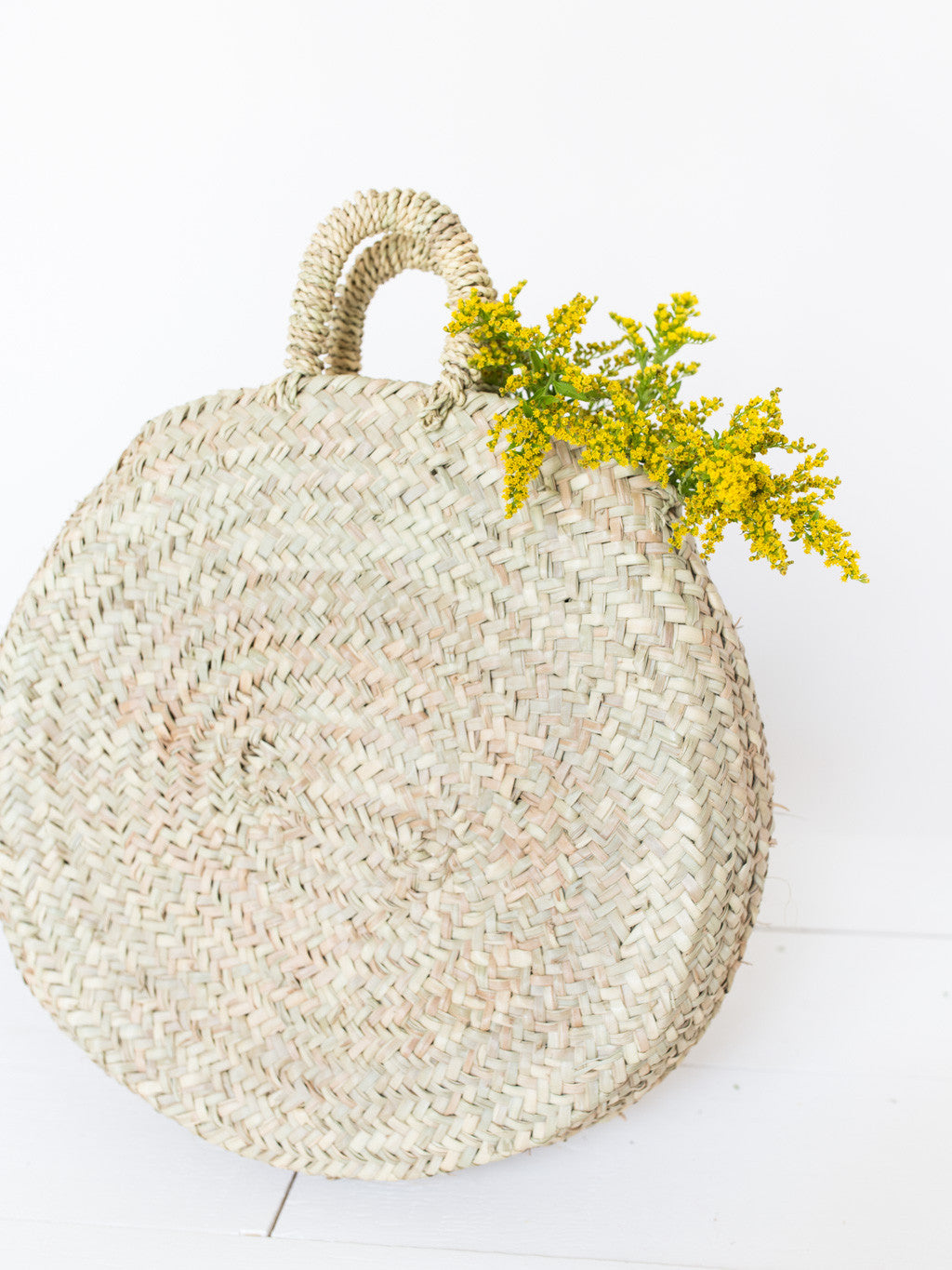 Naomi Straw Circle Bag