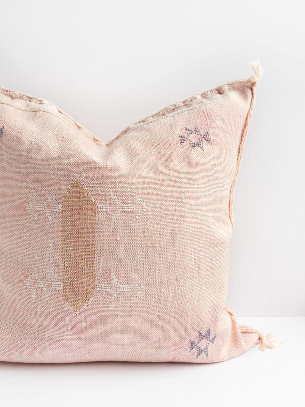 Esmé Blush Cactus Silk Pillow