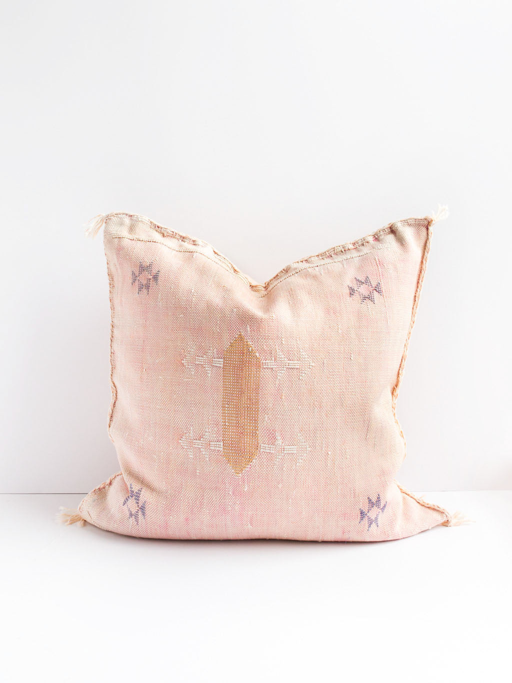 Esmé Blush Cactus Silk Pillow