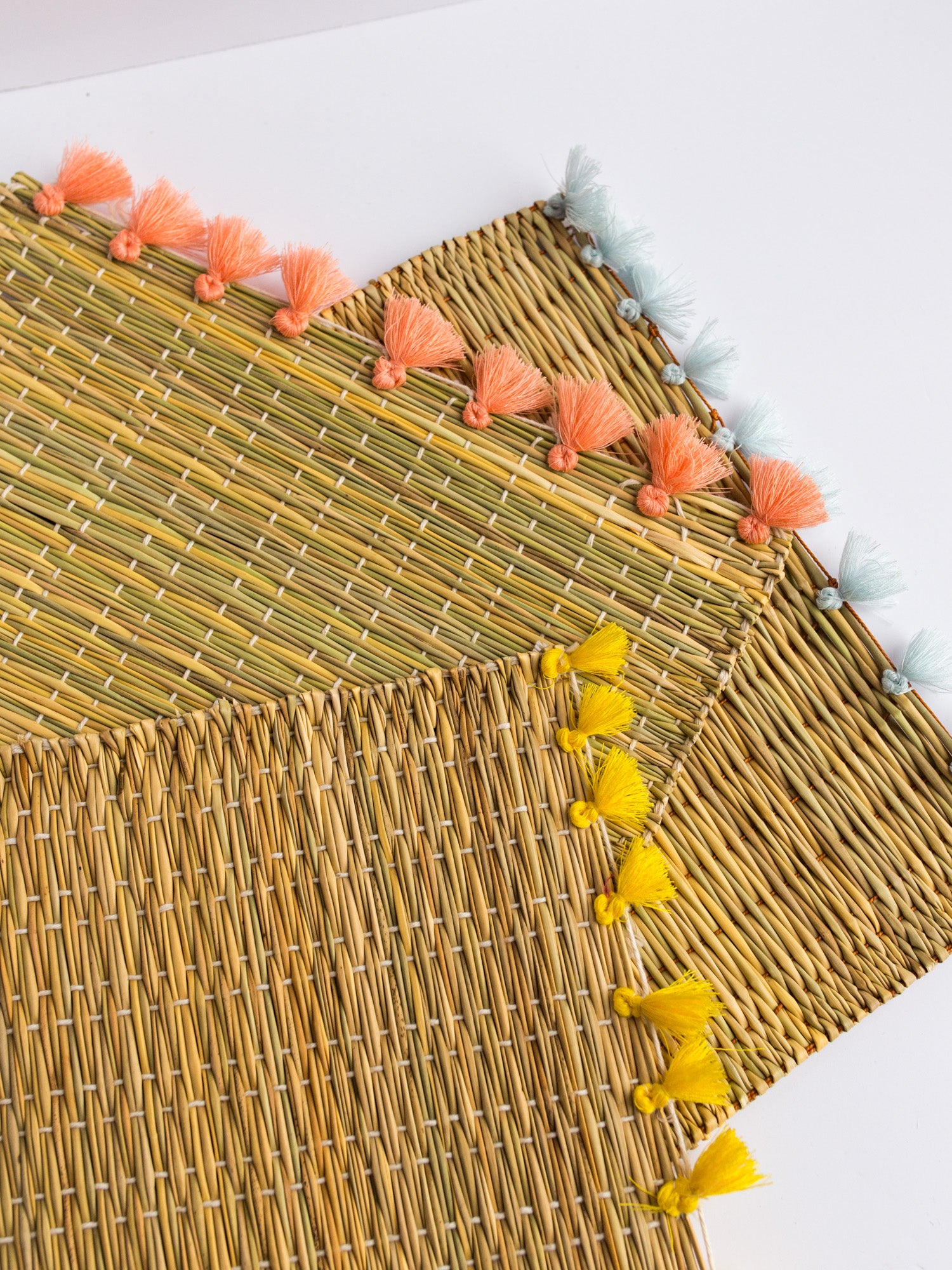 Tassel Rattan Placemat Set of 2