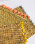 Tassel Rattan Placemat Set of 2