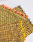 Second Sale: Tassel Rattan Placemats (Set of 2)