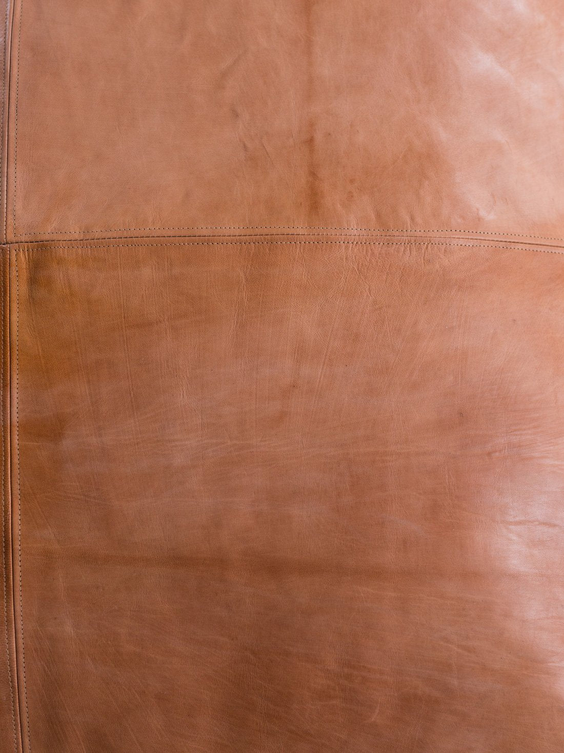 Special listing for Leather Ottoman in Tan