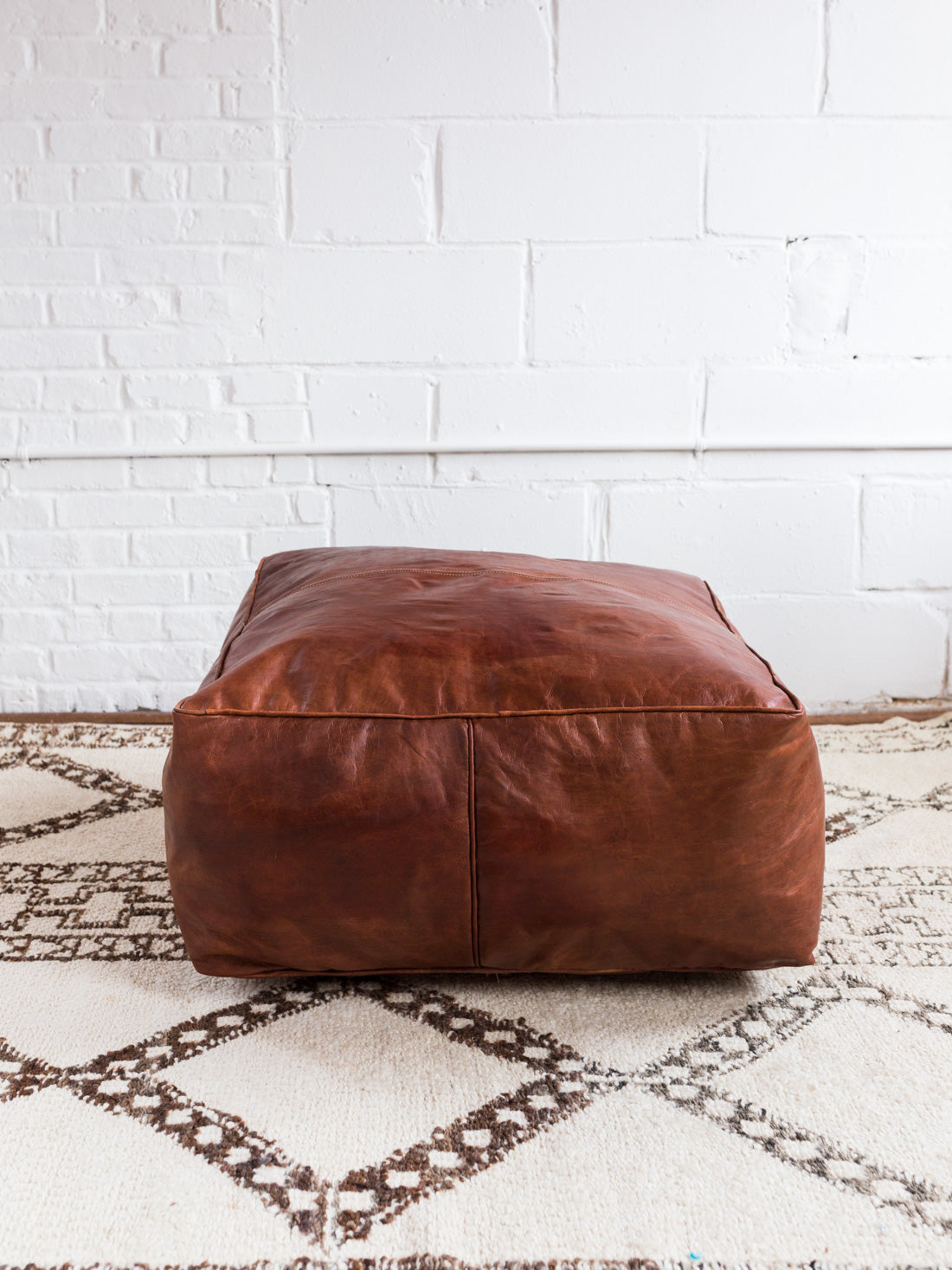 Leather Ottoman