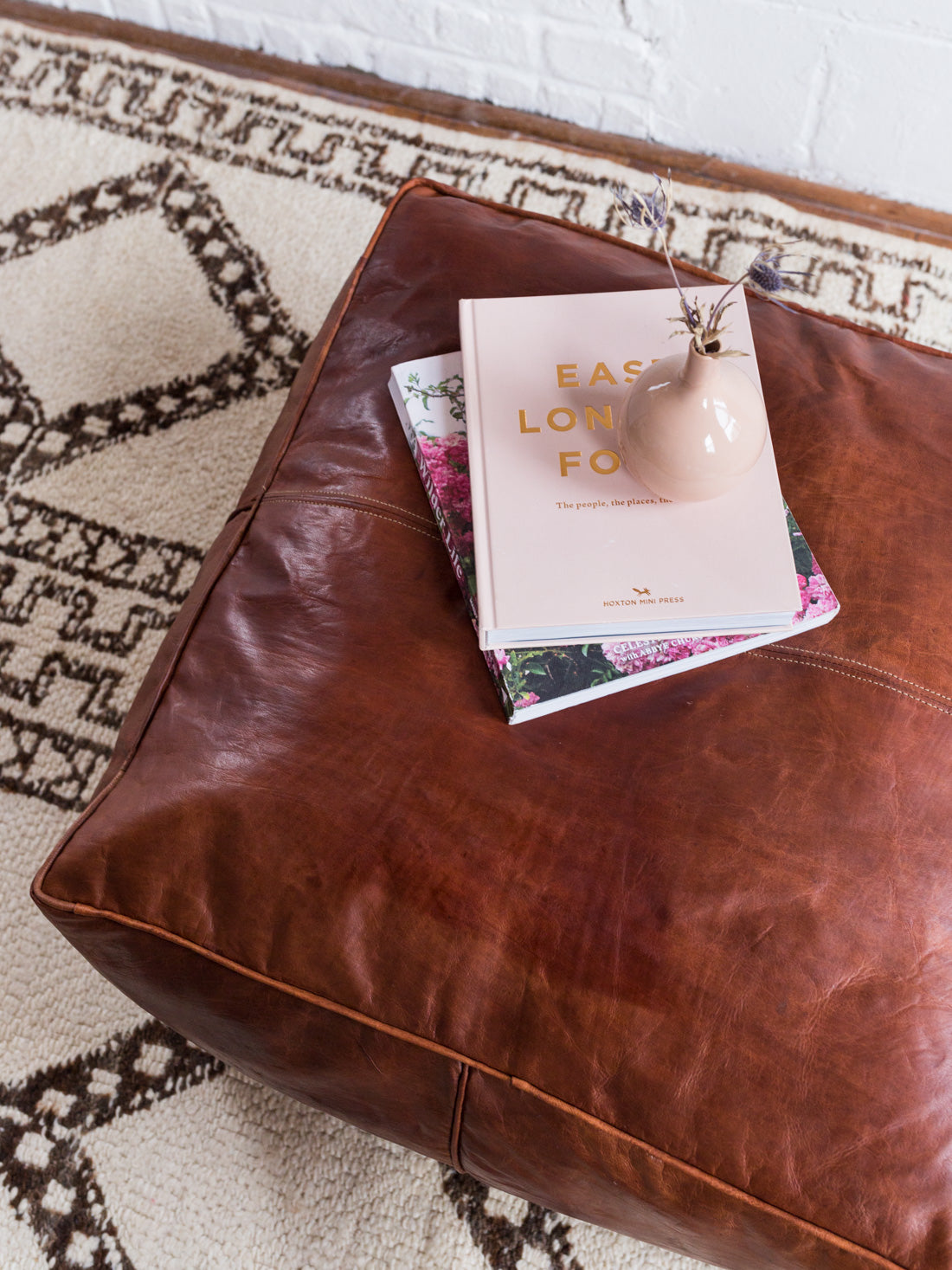 Leather Ottoman