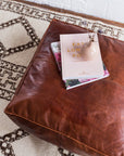 Leather Ottoman