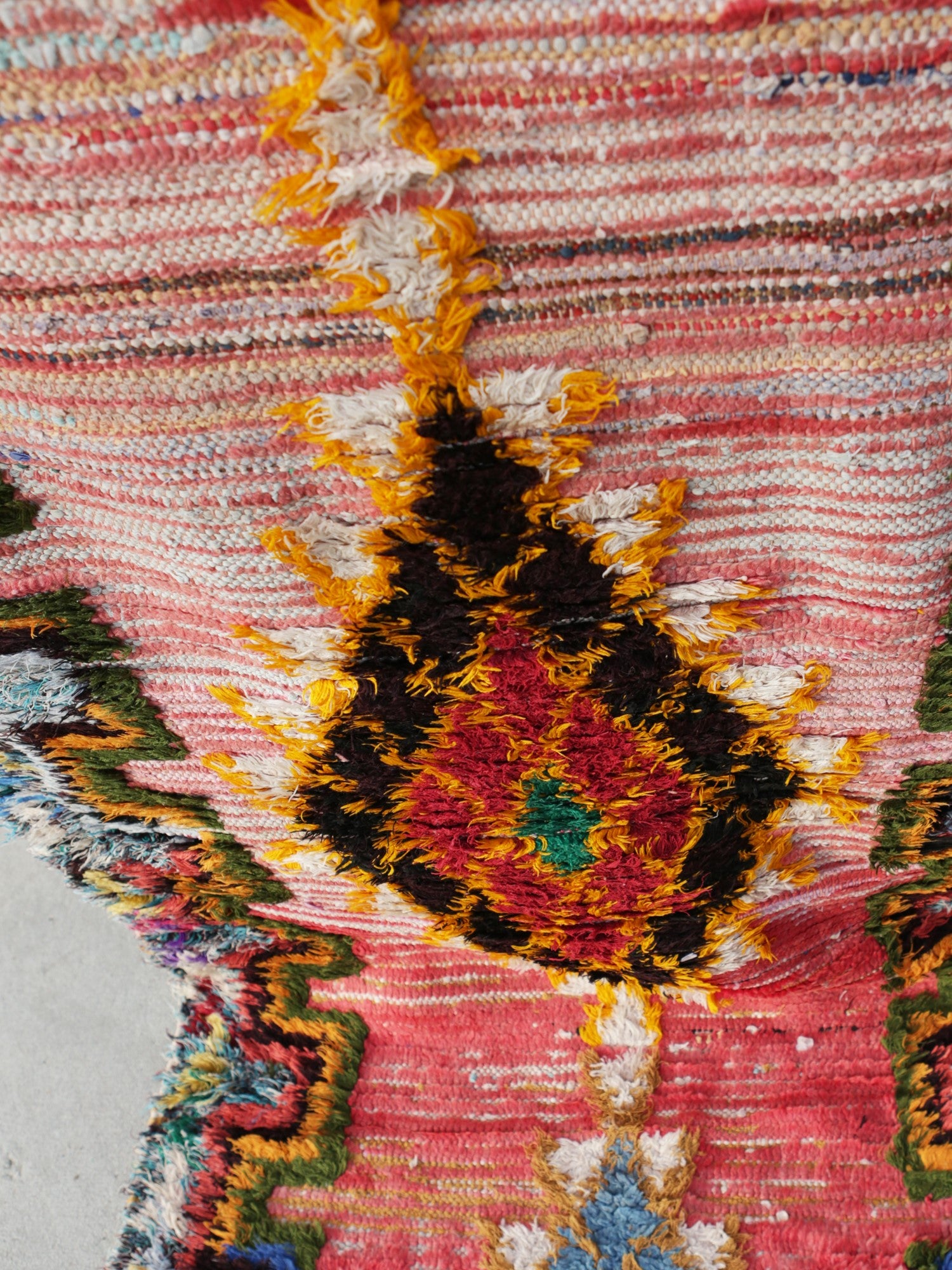 Ruby Vintage Boucherouite Kilim Runner