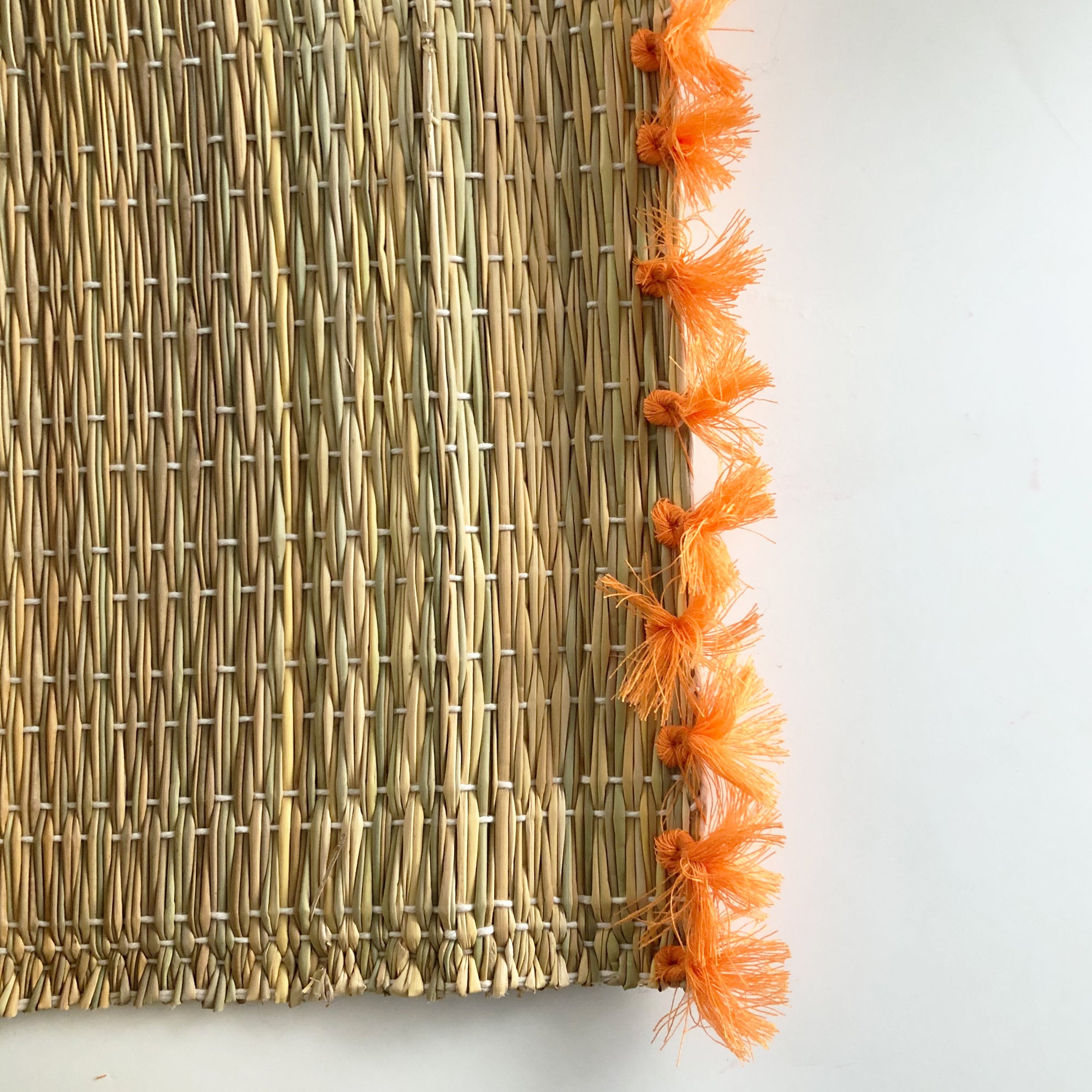 Tassel Rattan Placemat Set of 2