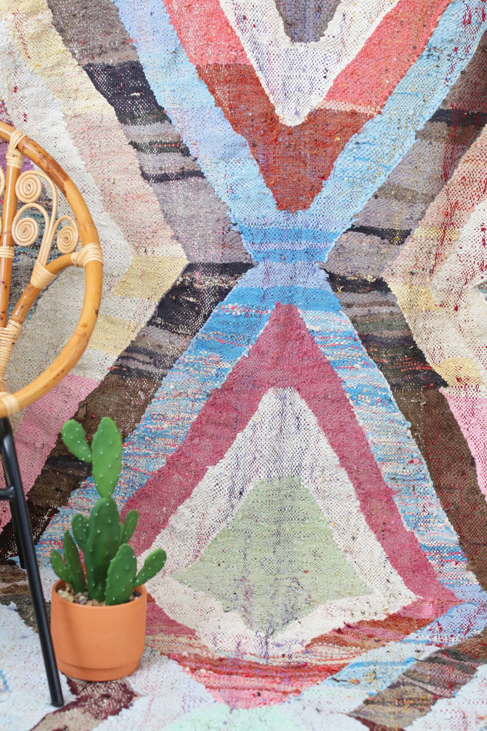 Vintage Boucherouite Kilim Rug - The RACHEL