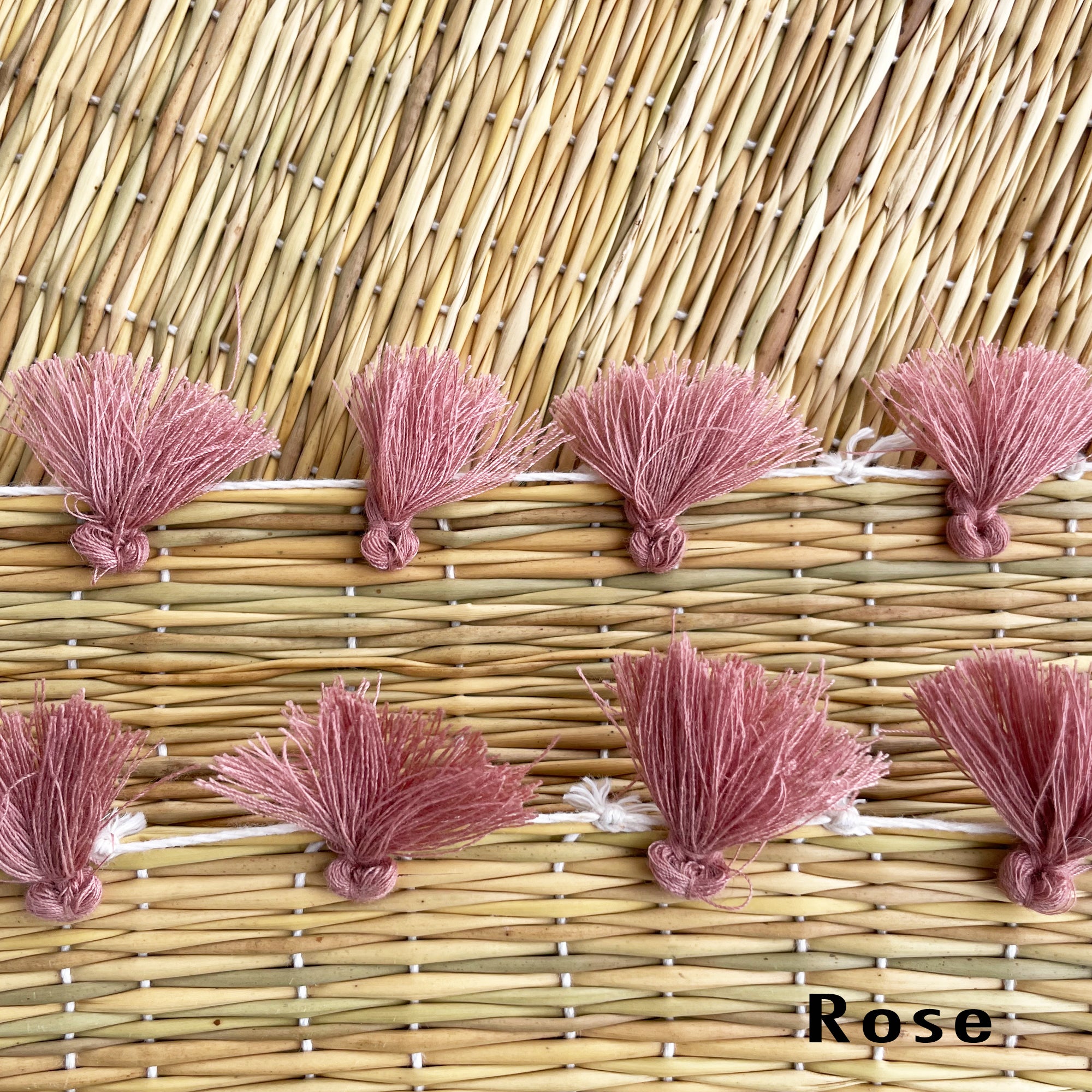 Tassel Rattan Placemat Set of 2