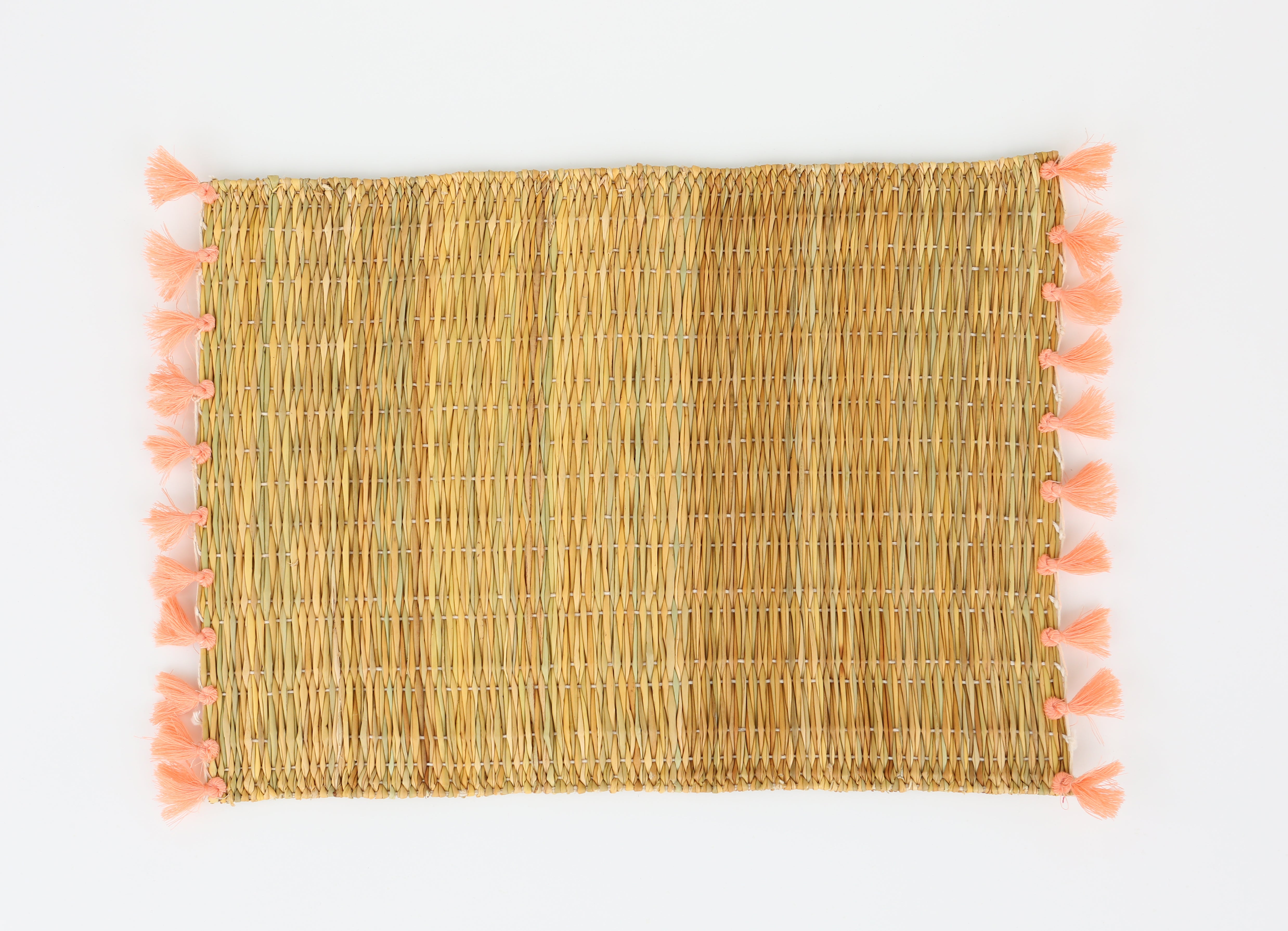 Tassel Rattan Placemat Set of 2