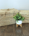 Straw Picnic Basket - Kid's Room Toy Storage Basket