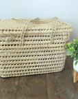 Straw Picnic Basket - Kid's Room Toy Storage Basket