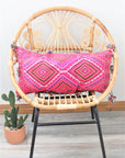 Vintage Pink Wool Pillow