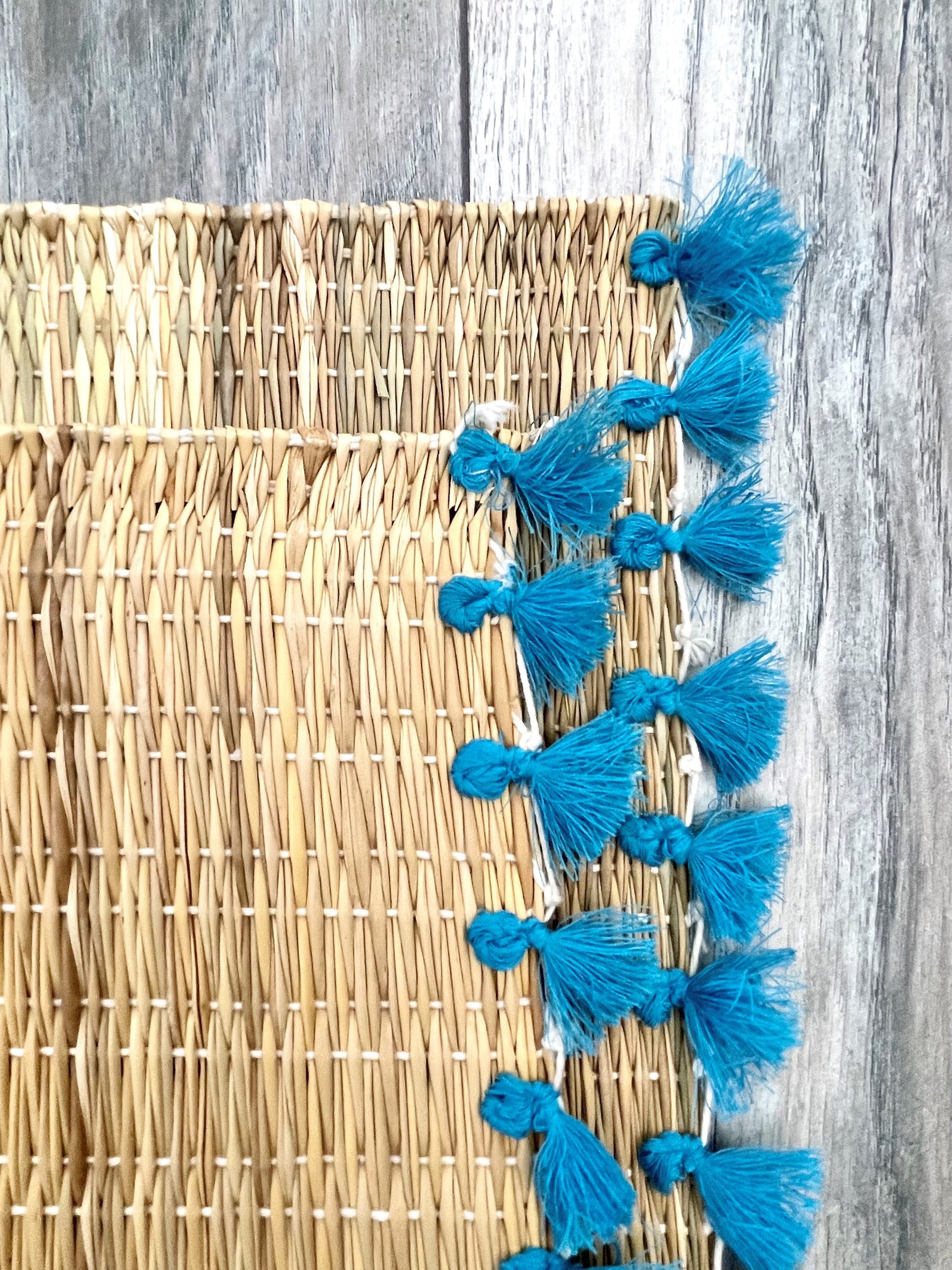 Second Sale: Tassel Rattan Placemats (Set of 2)