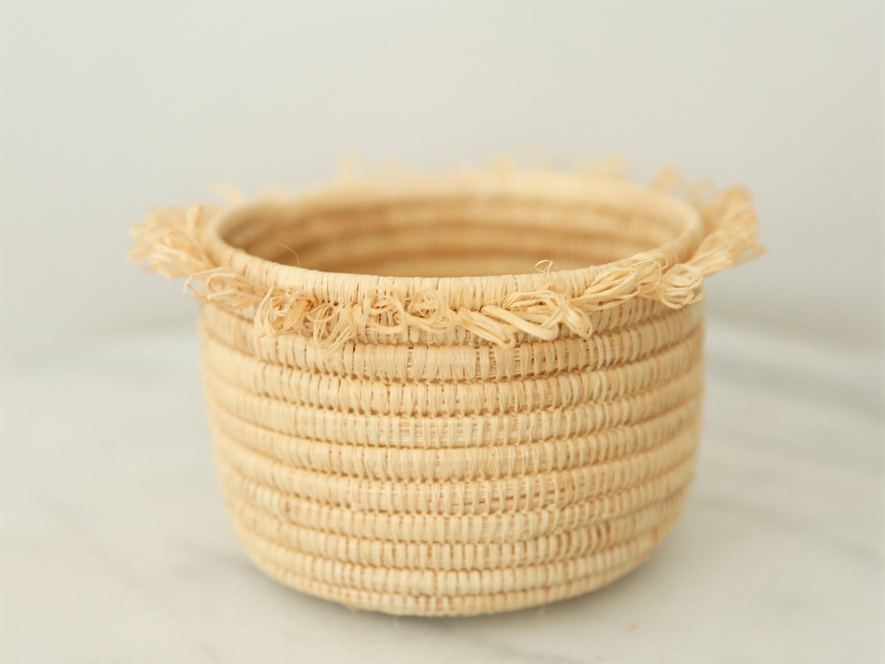 Small Straw Plant Basket