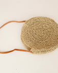 The Iona  //  Round Lace Straw Bag